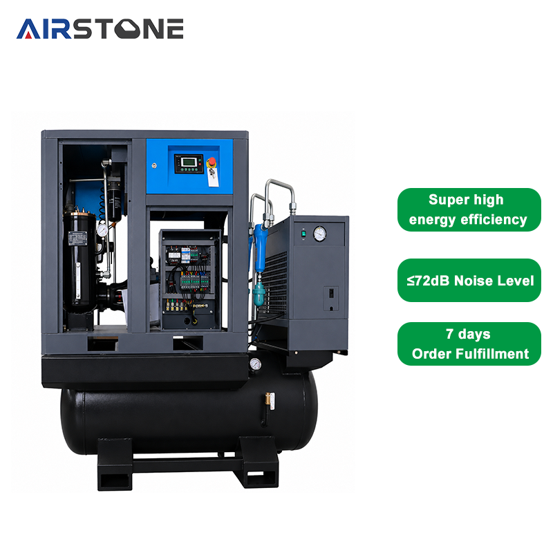 Air Compressor Portable - 15KW 20HP Taşınabilir Endüstriyel Vidalı Hava