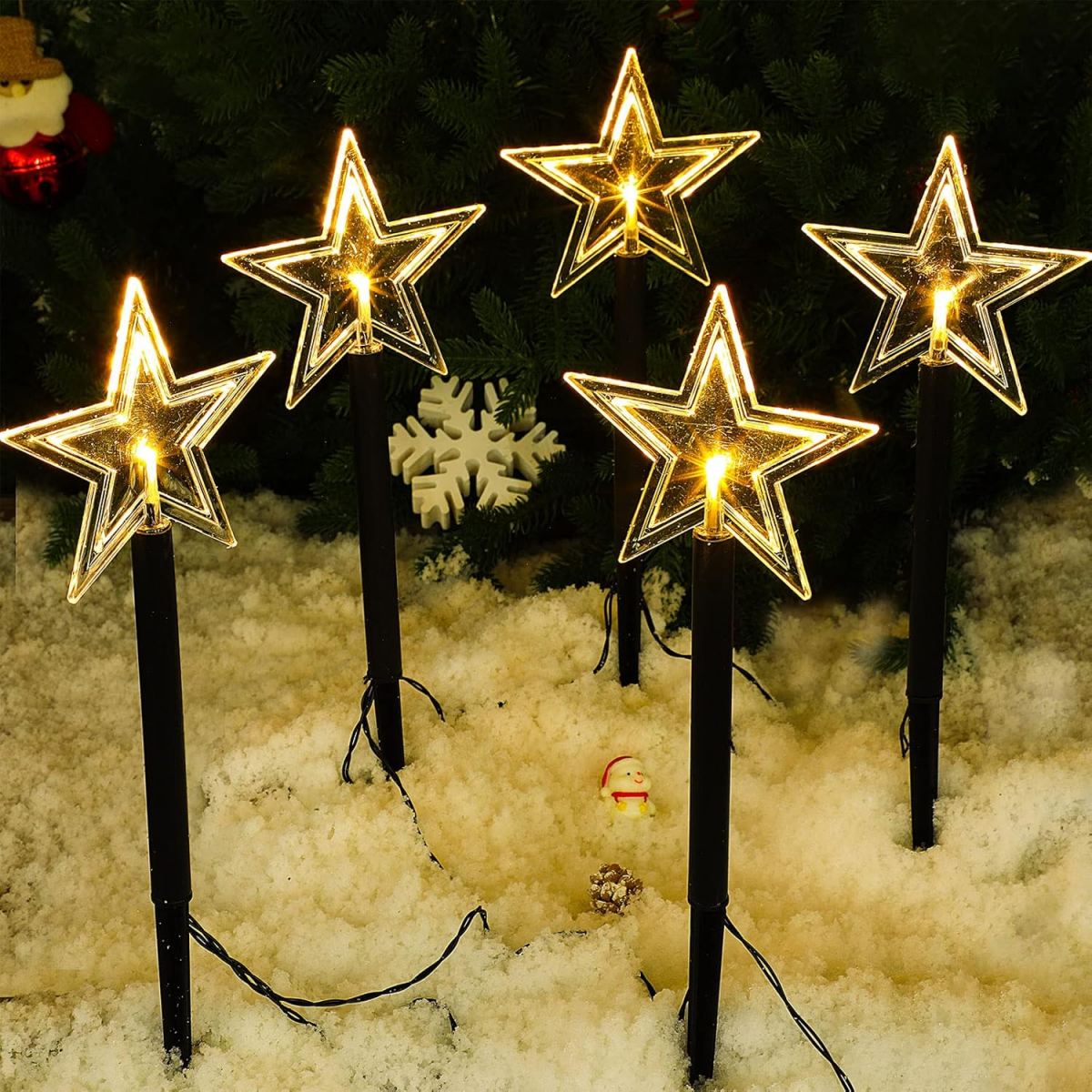 Outdoor Power For Xmas Lights - 5 adet Noel Yolu Işıkları Su