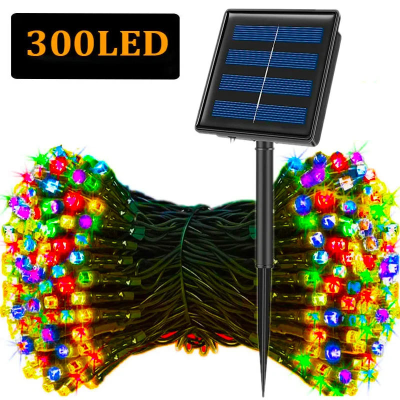 Outdoor Power For Xmas Lights - 5M-32M LED Güneş Dize Işıkları 300LED