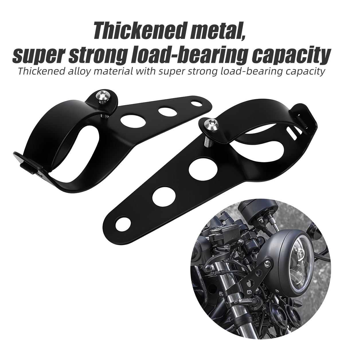 Outdoor Power Products - Evrensel Motosiklet Far Montaj Braketi 28-36mm