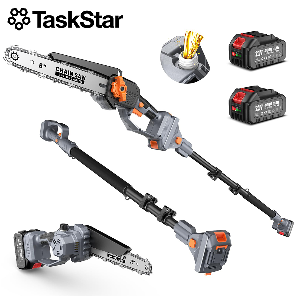 Garden Shredder Chipper - TaskStar 8 inç Uzatılabilir Budama Testeresi