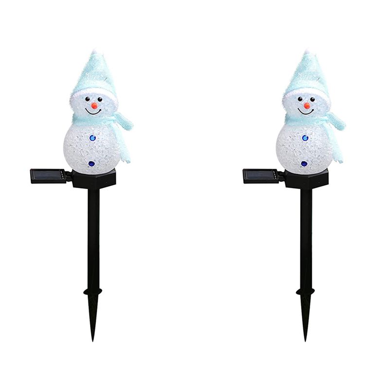 Outdoor Power For Xmas Lights - AA81-2X Kardan Adam Güneş Enerjili Işıklar