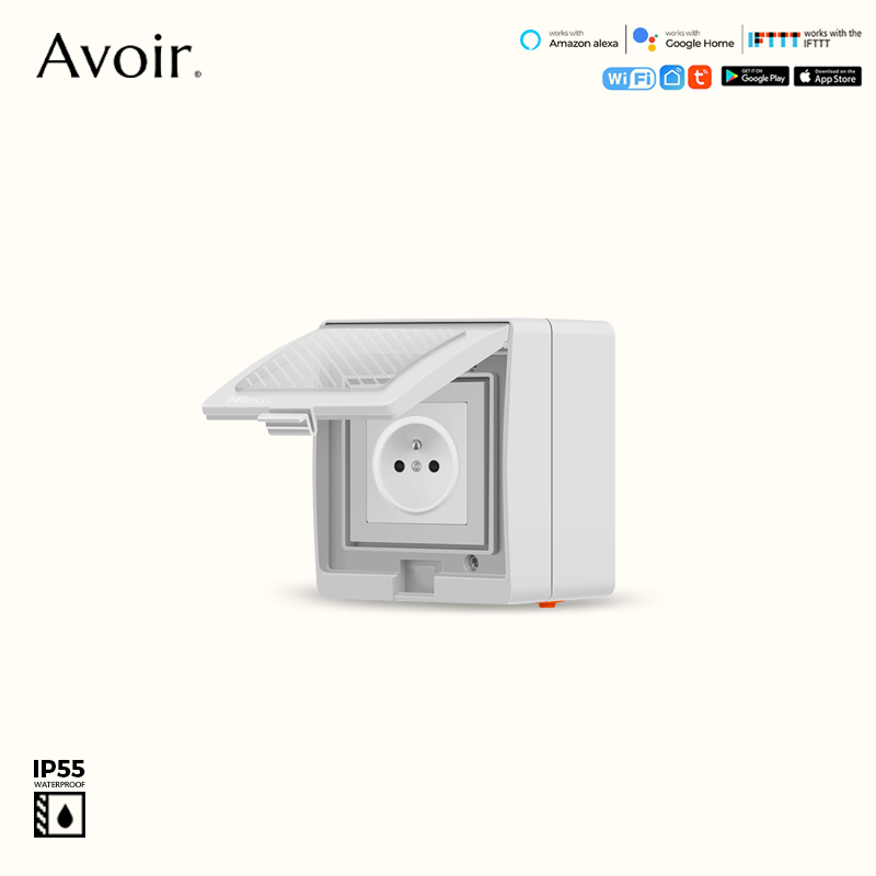 Outdoor Power Outlet Wifi - Avoir IP55 Tuya Wifi Elektrik Prizleri