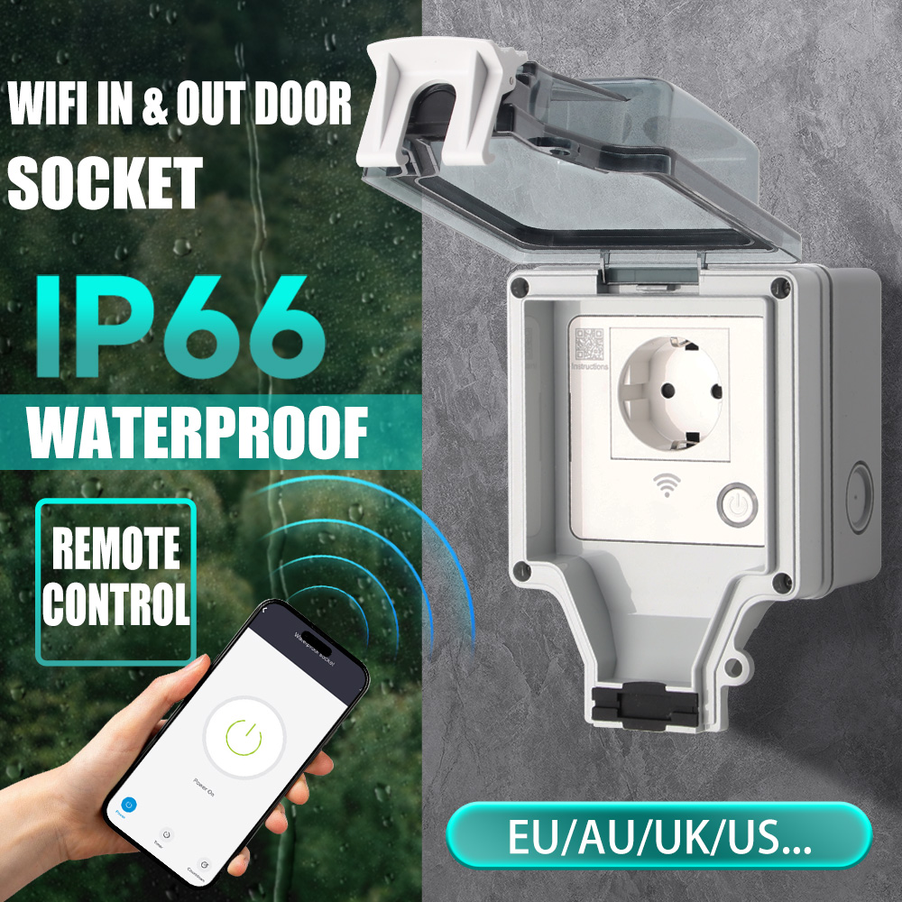 Outdoor Power Outlet Wifi - Akıllı Dış Mekan Prizi IP66 Su