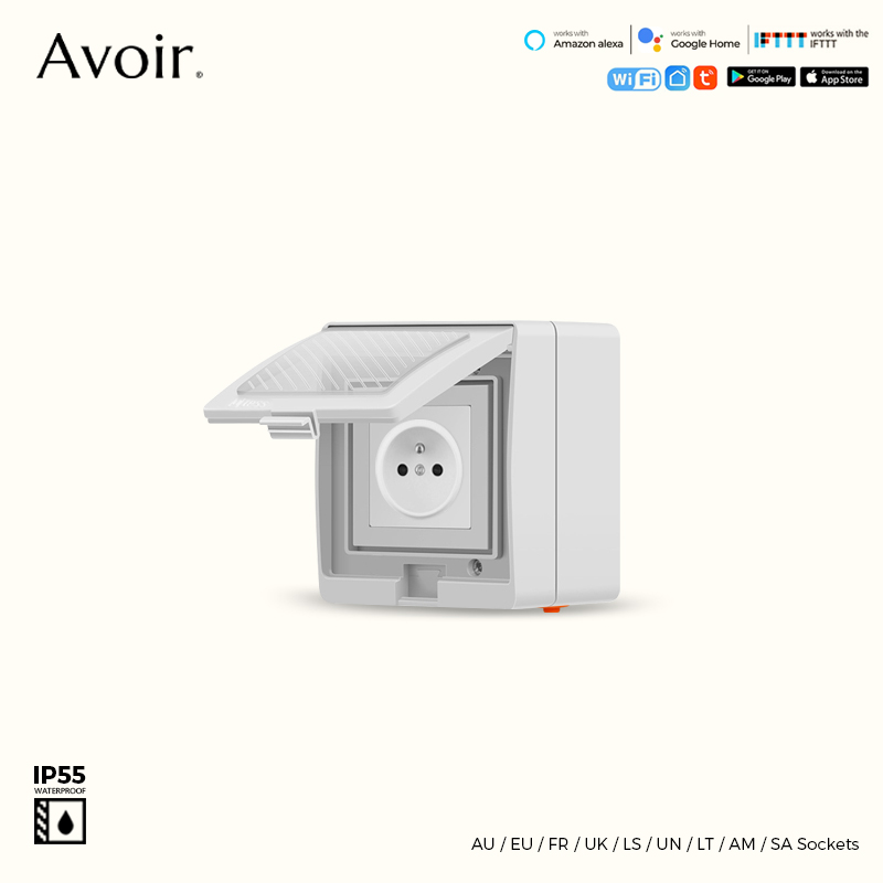 Outdoor Power Outlet Wifi - Avoir Tuya Akıllı Su Geçirmez Wifi
