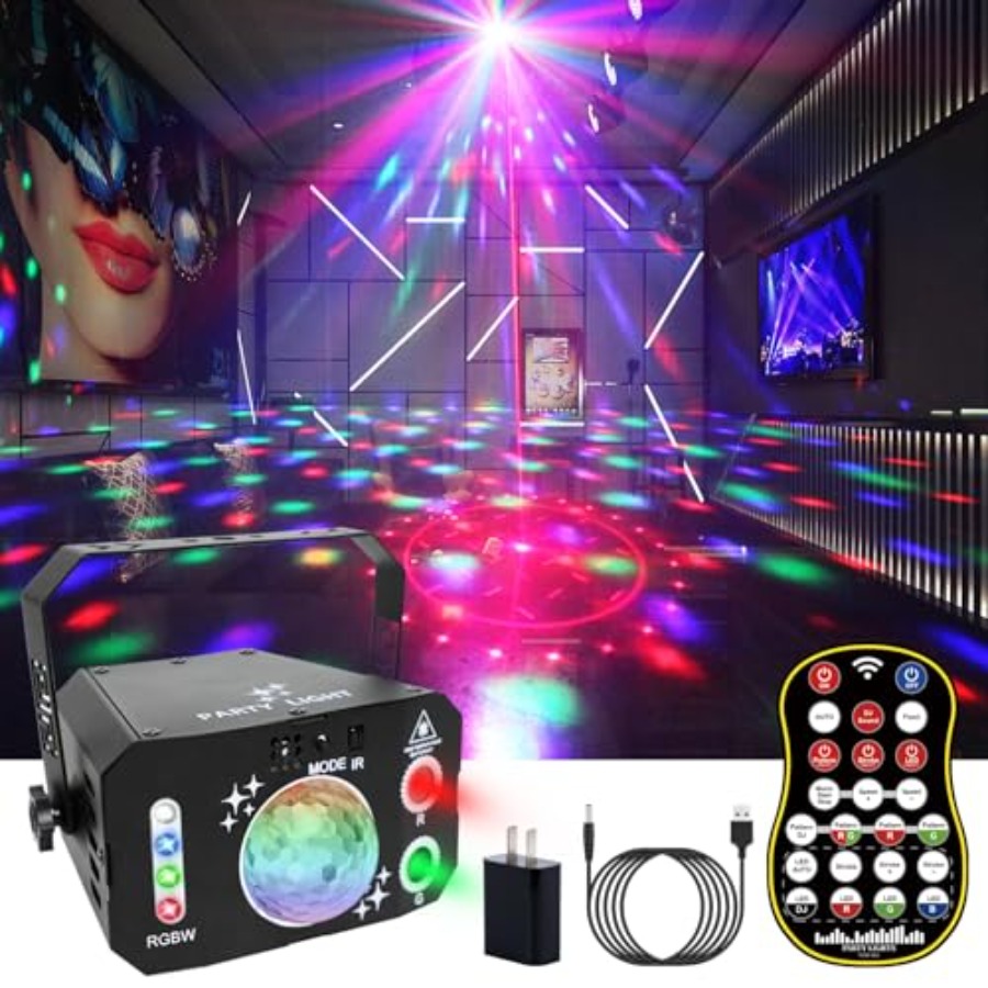 Outdoor Power For Xmas Lights - 7 Lensli Disko Topu Işıkları USB