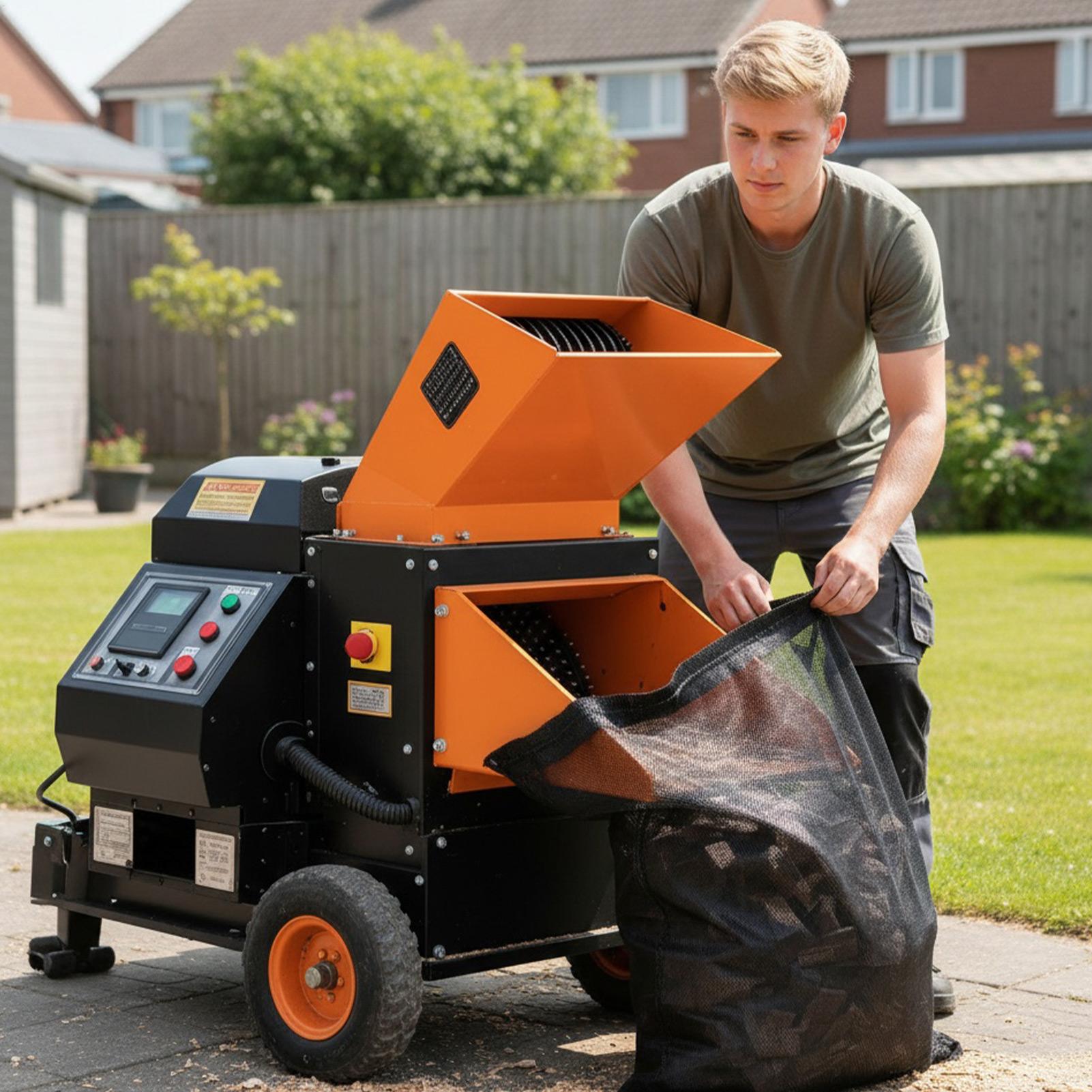 Garden Shredder Chipper - Odun Parçalayıcı Öğütücü Çanta Örgü Tutucu
