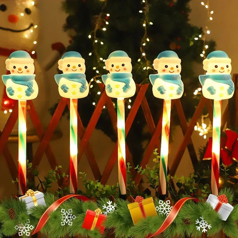 Outdoor Power For Xmas Lights - Noel Güneş Enerjili Noel Baba ve
