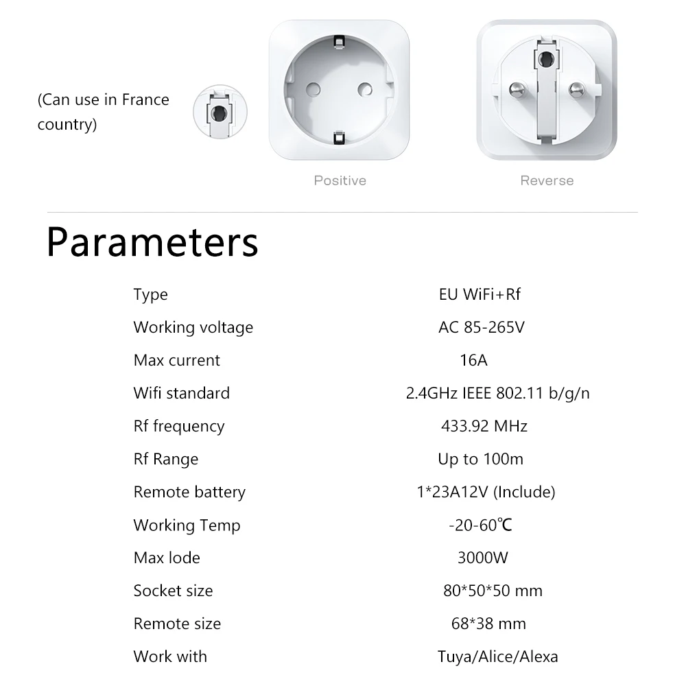 Tuya WiFi ve RF Akıllı Priz, G - Outdoor Power Outlet Wifi incelemesi ve fiyatı