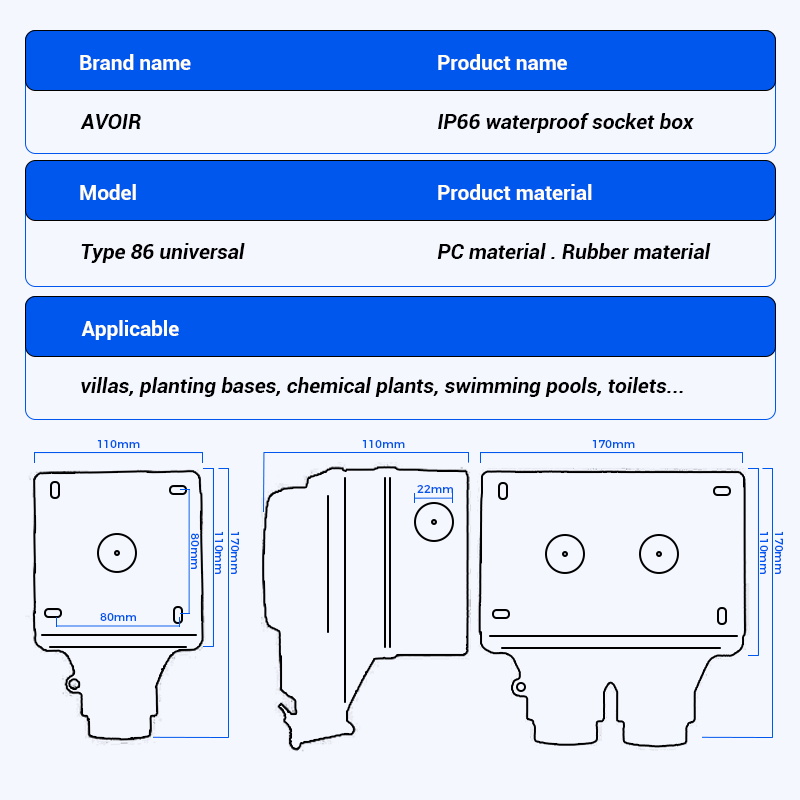 Avoir IP66 Açık Su Geçirmez So - Outdoor Power Outlet Wifi incelemesi ve fiyatı