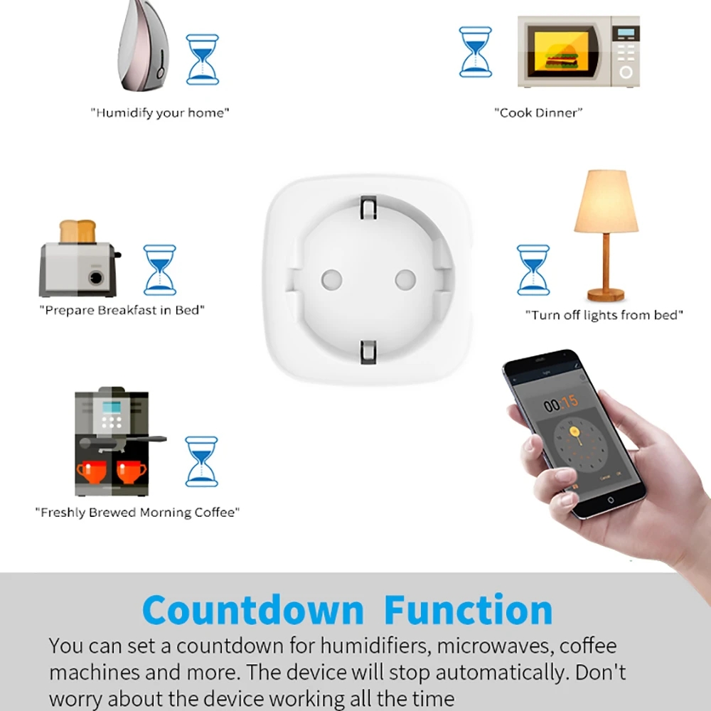 Tuya WIFI Akıllı Soket AB 16A/ - Outdoor Power Outlet Wifi incelemesi ve fiyatı