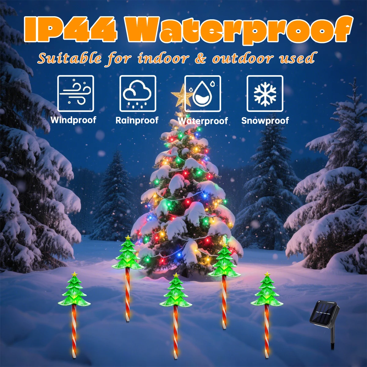 5'li Set LED Noel Ağacı Dekora - Outdoor Power For Xmas Lights incelemesi ve fiyatı
