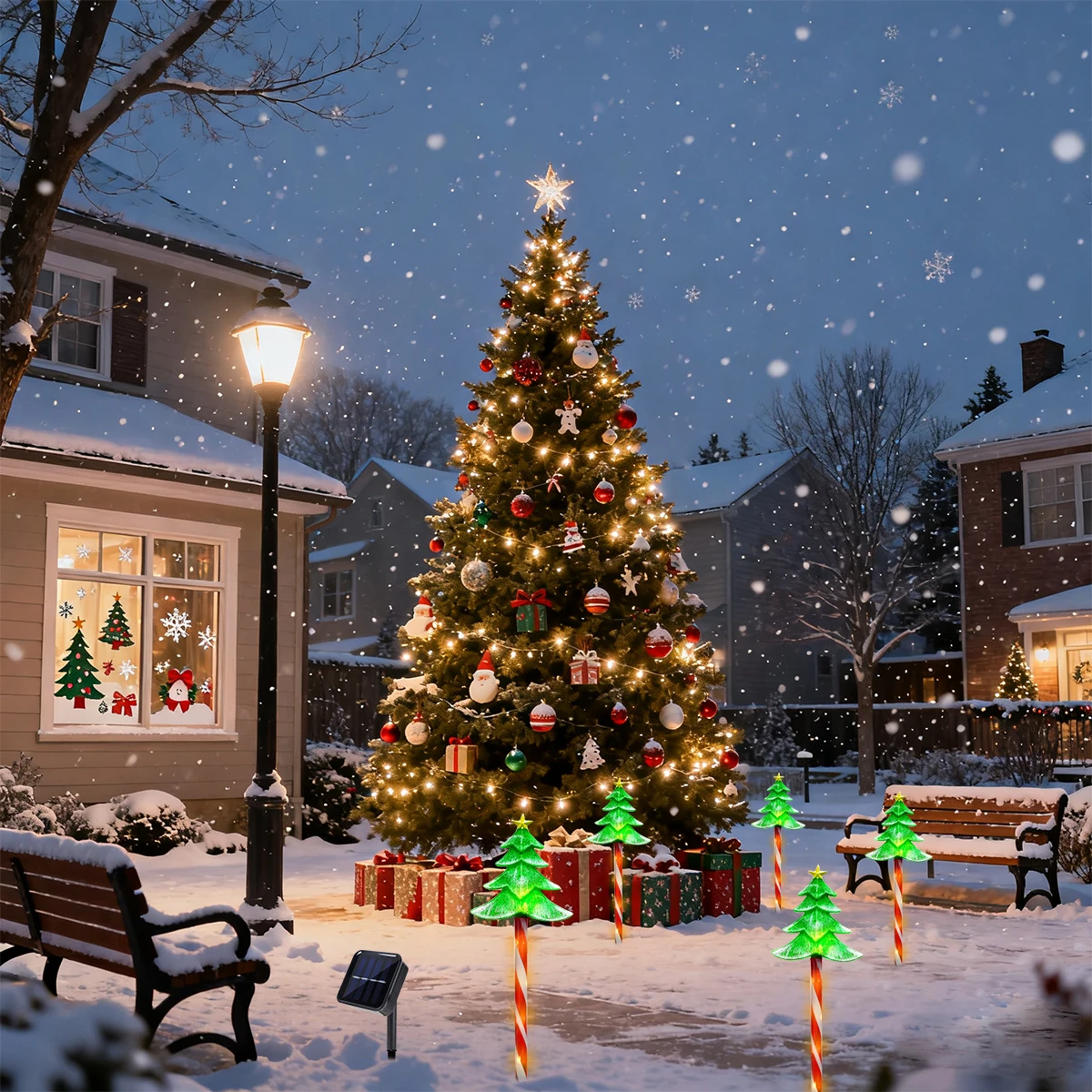 5'li Set LED Noel Ağacı Dekora - Outdoor Power For Xmas Lights incelemesi ve fiyatı