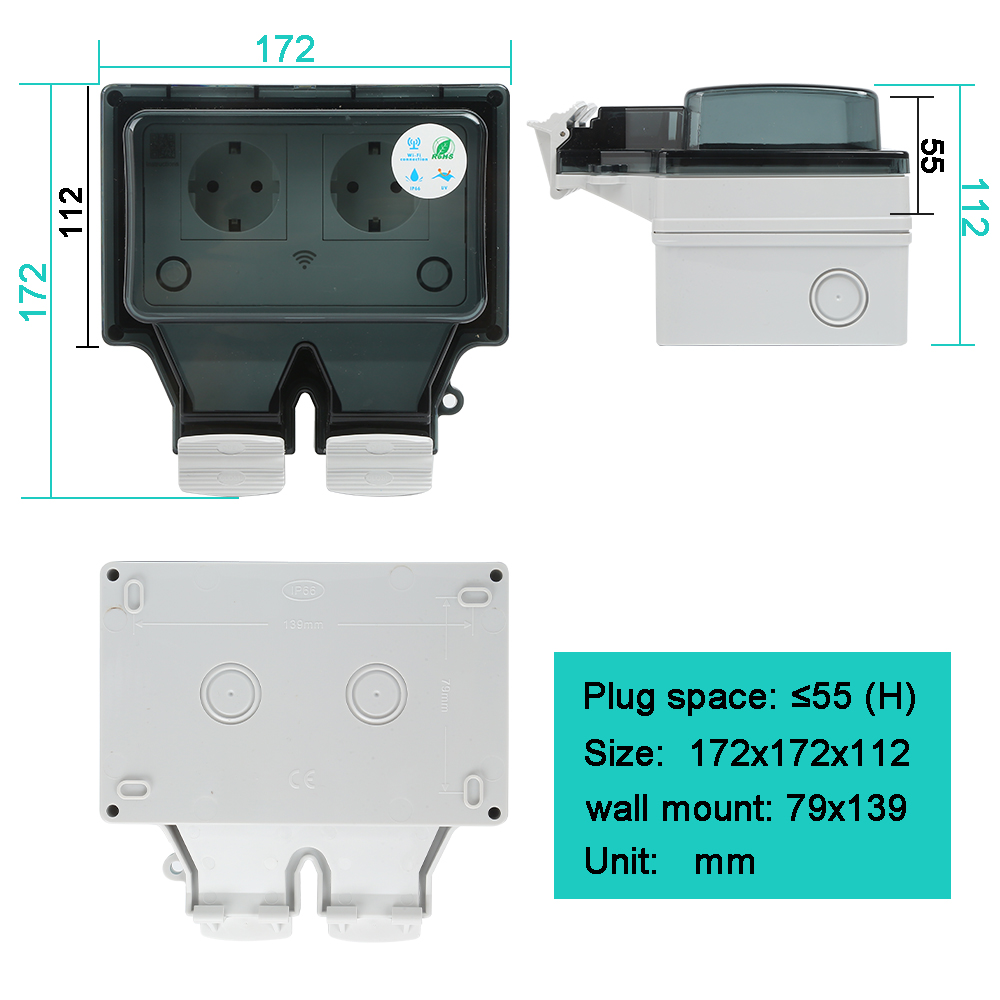 Akıllı Dış Mekan Prizi IP66 Su - Outdoor Power Outlet Wifi incelemesi ve fiyatı
