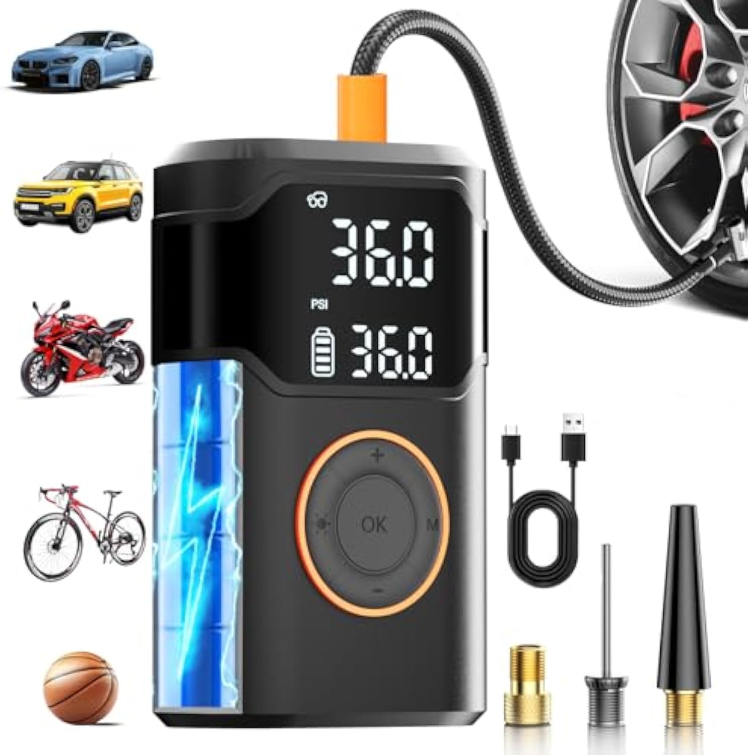 Otomatik Şarj Edilebilir Elekt - Air Compressor Portable incelemesi ve fiyatı