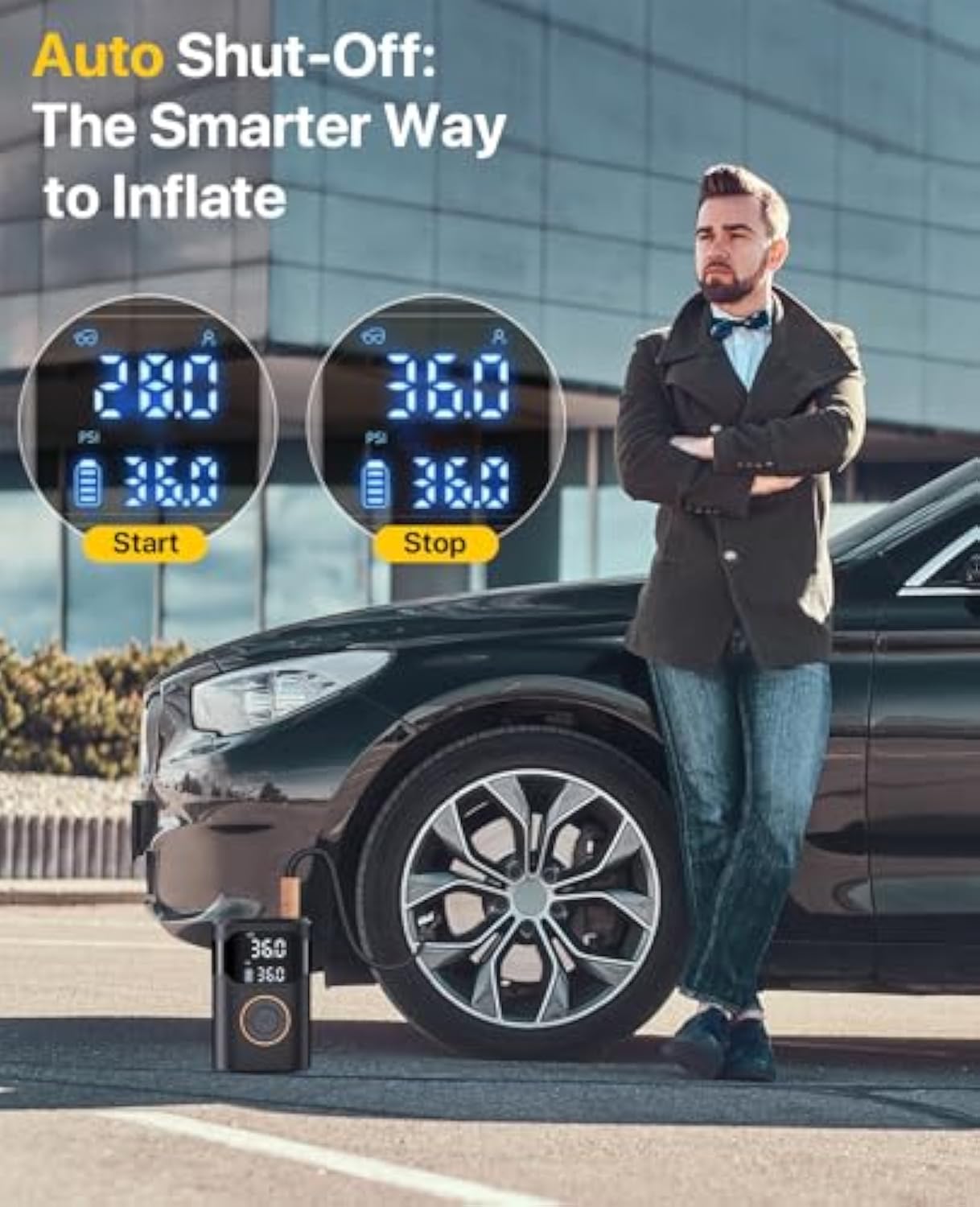 Otomatik Şarj Edilebilir Elekt - Air Compressor Portable incelemesi ve fiyatı