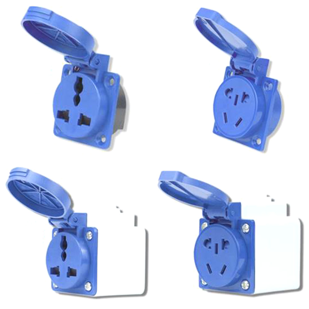 Mavi IP54 10A/16A 220V Çok Fon - Outdoor Power Inlet Box incelemesi ve fiyatı