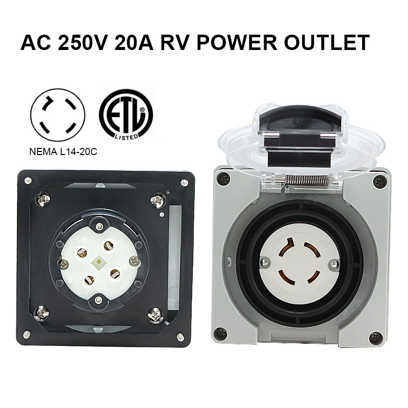 125/250V 20A Jeneratör RV Güç  - Outdoor Power Inlet Box incelemesi ve fiyatı