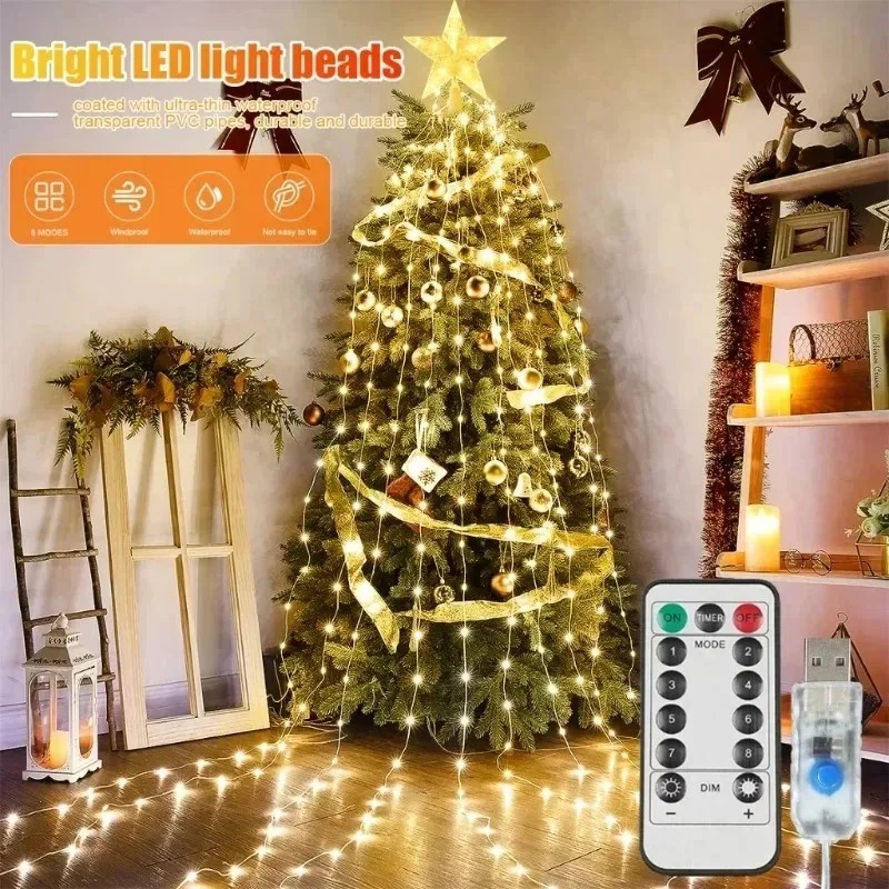 USB Güçlü 200 LED Yıldız Şelal - Outdoor Power For Xmas Lights incelemesi ve fiyatı