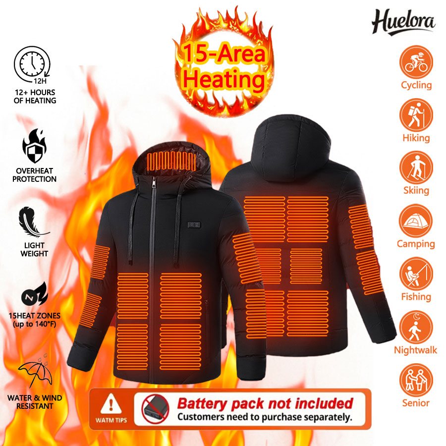Huelora 11 Alan Isıtmalı Ceket - Outdoor Power Works incelemesi ve fiyatı
