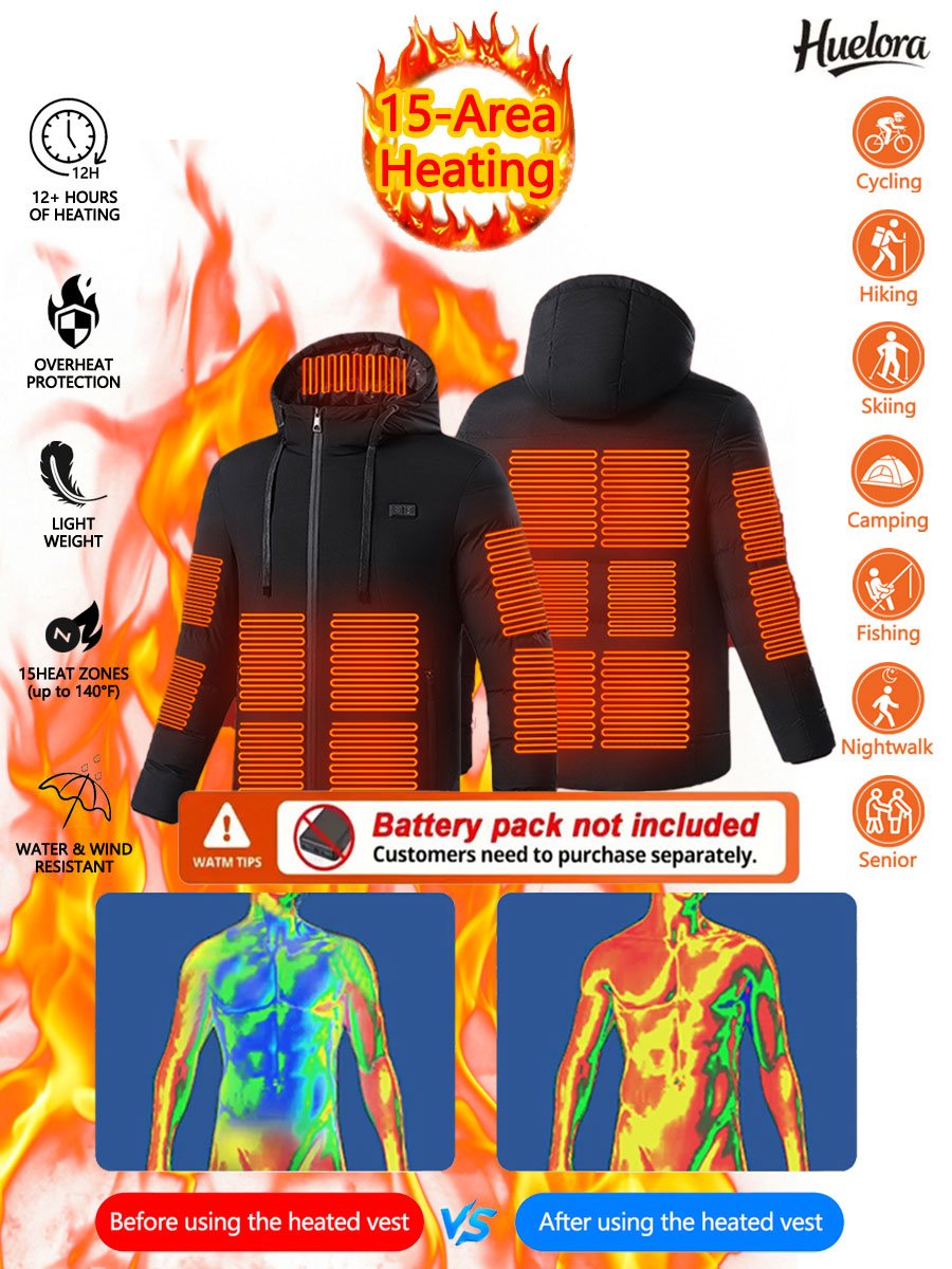 Huelora 11 Alan Isıtmalı Ceket - Outdoor Power Works incelemesi ve fiyatı